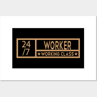 Worker Job Tittle Posters and Art